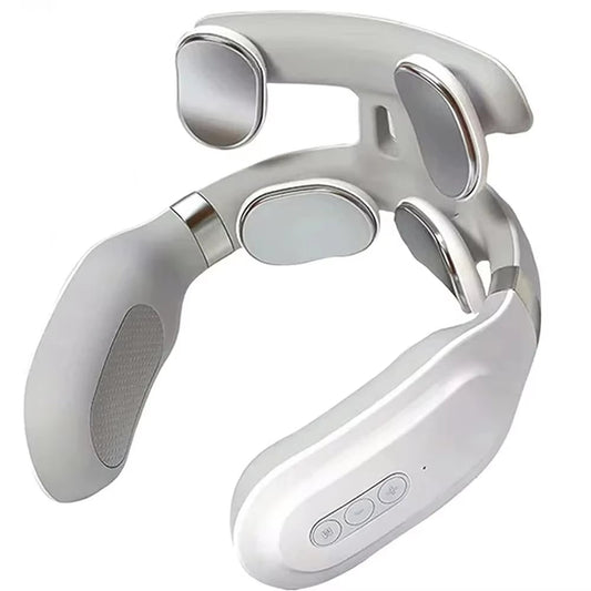 Neck Massage Machine 4 Head and Neck Protection Heating Machines Breathing Light Vibration Hot Compress Cervical Spine Machine